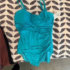 Jantzen Women's One Piece Swimsuit in Turquoise